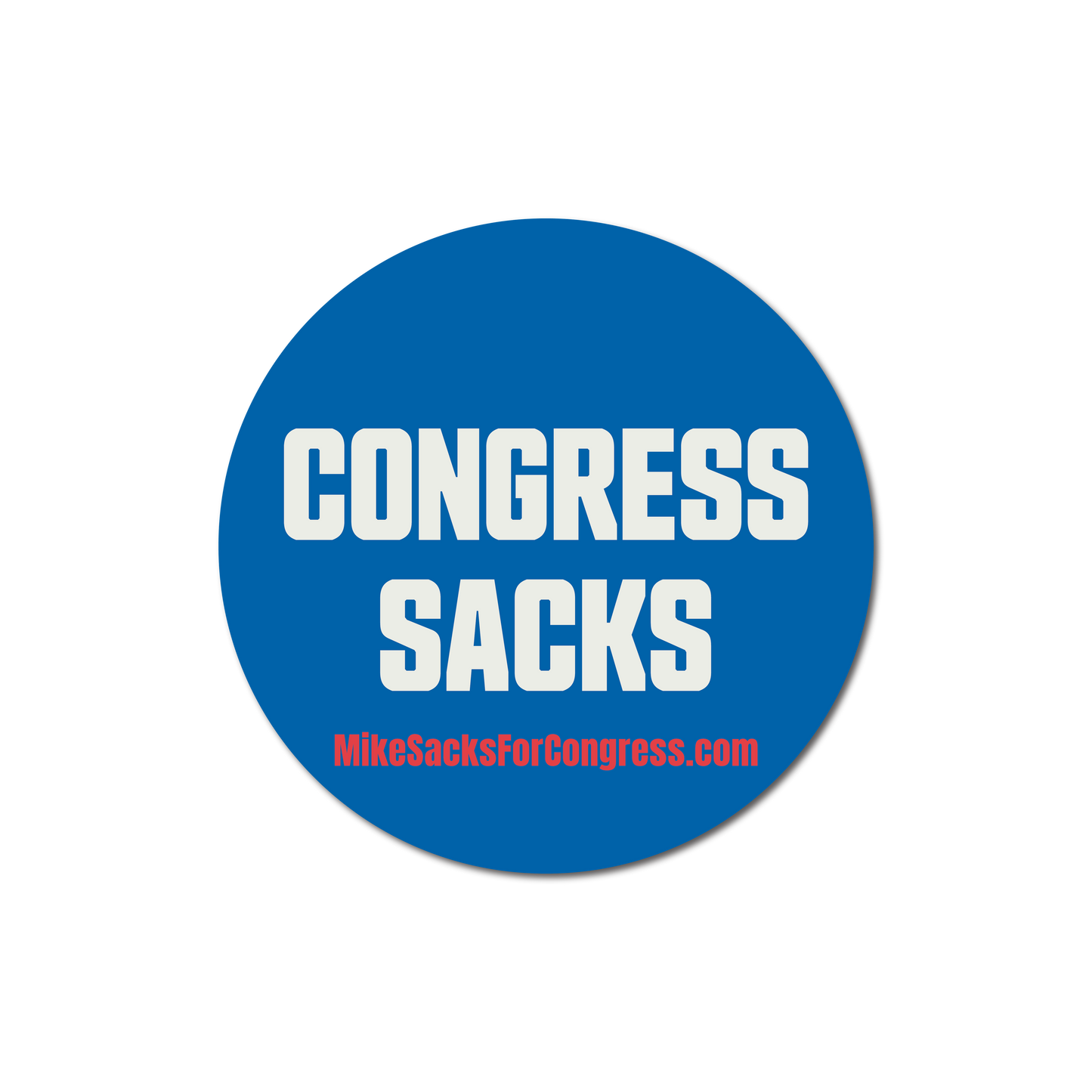 Congress Sacks Blue Sticker