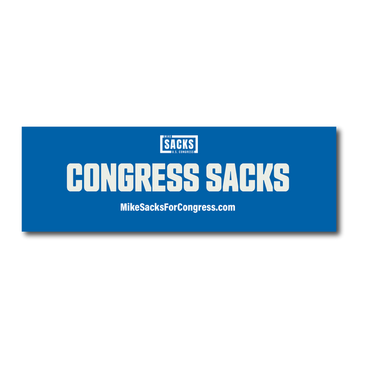 Congress Sacks Bumper Sticker
