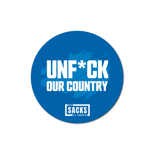 Unf*k Our Country Sticker